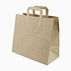 Çanta Kraft 32x28x16 Cm Düz Sap