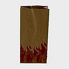 Kese Kraft 12x25x8 Cm Kare Dipli Alev Desenli