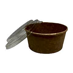 Salata Kabı Karton 550 gr KRAFT Kap+Kapak 50 adetli