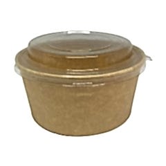 Salata Kabı Karton 550 gr KRAFT Kap+Kapak 50 adetli