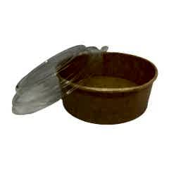 Salata Kabı Karton 750 gr  KRAFT Kap+Kapak