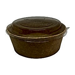 Salata Kabı Karton 1300 gr (38 oz)  KRAFT Kap+Kapak 50 Adetli