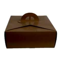 Kutu Turta 3 no Kare Saplı 27x27x11 cm KRAFT 50 adetli