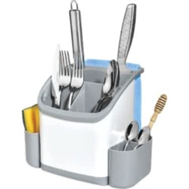 Plastik Tezgah Üzeri Kaşıklık Organizeri 1 Adet
