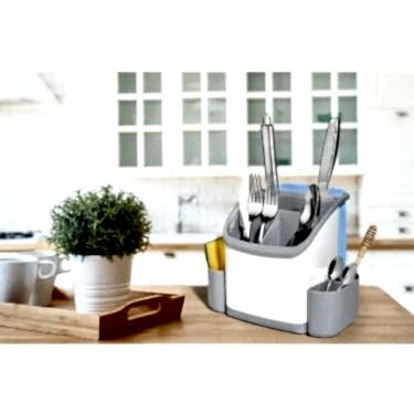 Plastik Tezgah Üzeri Kaşıklık Organizeri 1 Adet