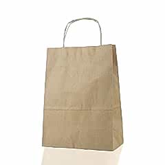 Çanta Kraft 18x24x9 Cm Burgu Sap Kraft