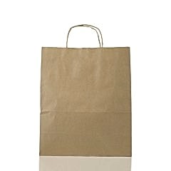 Çanta Kraft 18x24x9 Cm Burgu Sap Kraft