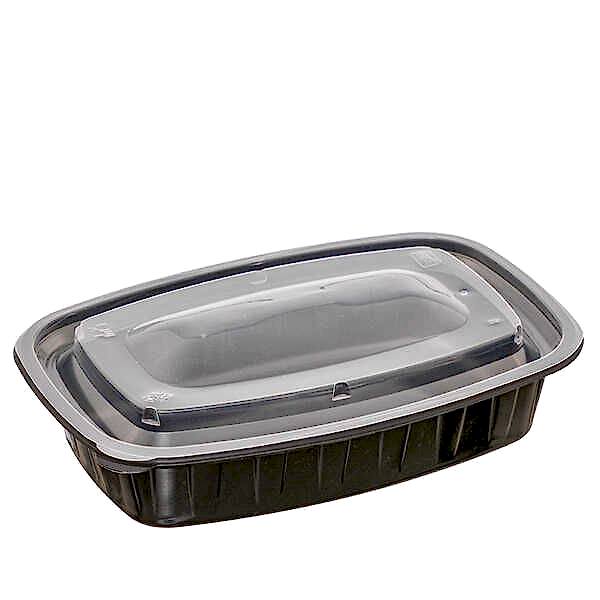 Sİyah Plastik Isıya Dayanıklı Gıda Kabı 500 cc