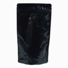 Kilitli Doypack Siyah Alüminyum 13x22,5x3,5 Cm