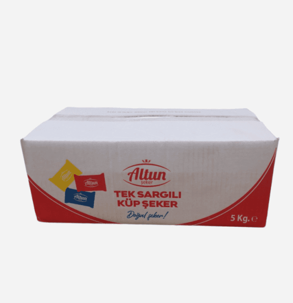 Şeker Küp Tekli Sargılı 5 Kg lık Koli