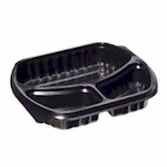 Siyah Plastik 3 Gözlü Kap+Kapak