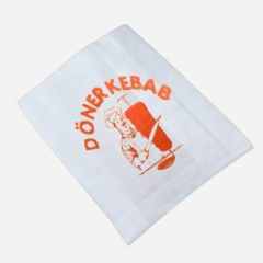 Hamburger Kese Kağıdı 14x15cm Beyaz sülfit Baskılı