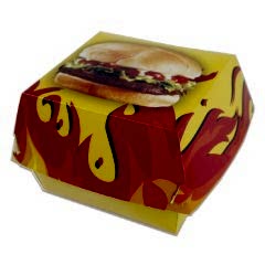 Kutu Hamburger Orta 12x12x7 Cm Standart 125 Adetli