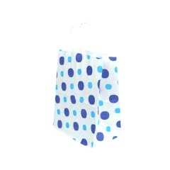 Beyaz Kraft Kağıt, Puantiyeli Çanta 18x24x9 cm 50 ADETLİ