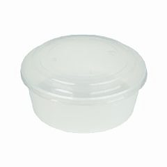 Salata Kabı Karton 1100 gr (38 oz)  BEYAZ Kap+Kapak 50 Adetli