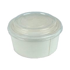 Salata Kabı Karton 750 Gr + Kapak Beyaz 50 Adetli