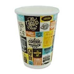 Karton Bardak 12 Oz 14 Oz Double Wall Desenli