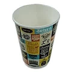 Karton Bardak 16 Oz Double Wall Desenli 100 Adetli