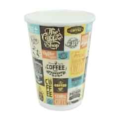 Karton Bardak 16 Oz Double Wall Desenli 100 Adetli