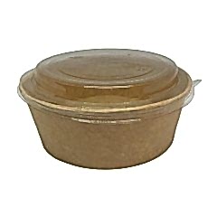 Salata Kabı Karton 1100 GR  KRAFT Kap+Kapak 50 Adetli