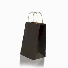 Çanta Beyaz Kraft 25x31x12 Cm Burgu Sap Kahverengi