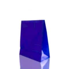 Çanta Beyaz Kraft 18x24x9 Cm Burgu Sap Lacivert