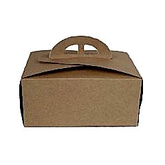 Kutu Turta 2 No Kare Saplı 24x24x11 Cm Kraft 50 Adetli