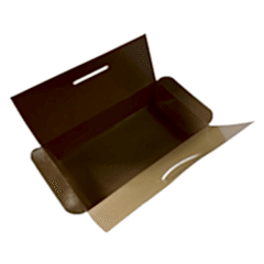 Yemek Kutusu Kraft Küçük 175x85x35 mm 100 Adet