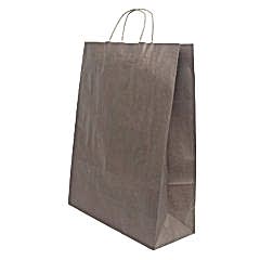 Çanta Kraft 32x40x12 cm Burgu Sap Kahverengi