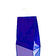 Çanta Beyaz Kraft 25x31x12 Cm Burgu Sap Lacivert