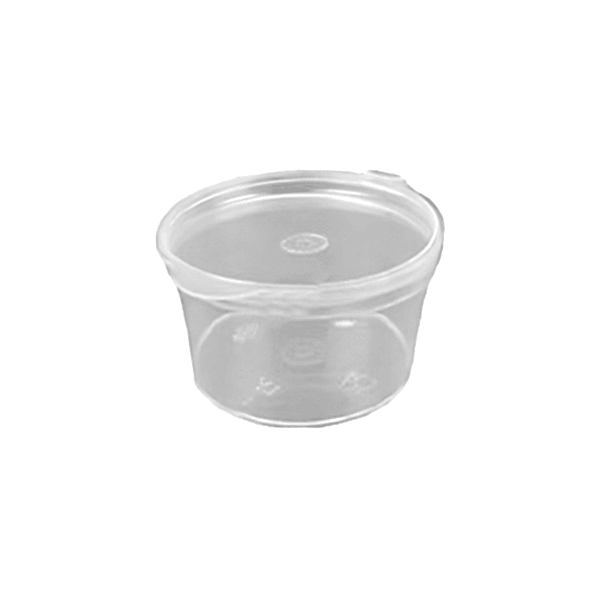 Sos Kabı 2 Oz PP Kendinden Kapaklı 100 adetli