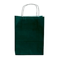 Çanta Beyaz Kraft 32x40x12 Cm Burgu Sap Yeşil