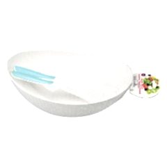 Plastik Kayık Model Kaşıklı Salata Kasesi 1 Adet