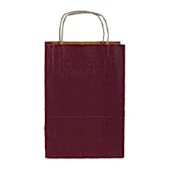 Çanta Kraft 18x25x10 Cm Burgu Sap Mor