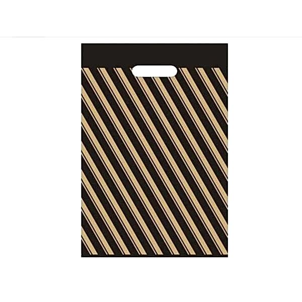 Takviyeli Naylon Poşet Siyah 26x38 cm No: 2 50 Adetli Paket