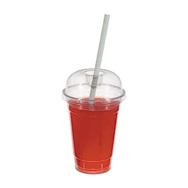 Plastik Bardak Kapağı Bombe X Delikli  PET, çap 95mm 100 adetli