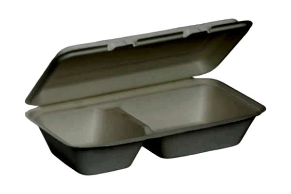 Ekolojik Yemek Kabı 1200 ml 2 Gözlü Kapaklı